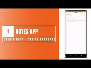 Notes App - Store Data in SQLite Database in Android Studio using Kotlin | CRUD Part 1
