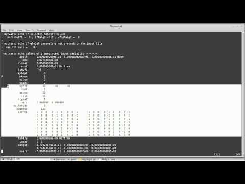 Abinit: first tutorial on H2 molecules [HD 02]