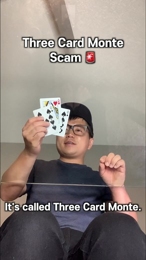 4K views · 123 reactions | This Makes No Sense  @jekiyoo Credits: Stand up Monte by Garrett Thomas ohmy #magic #magician #illusion #fake #tutorial #suckertrick #3cardmonte | JEKI YOO Magician | Facebook