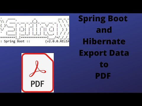 Spring Boot Pdf Generation Example | How To Export Data to Pdf in Java | Export Data to Pdf