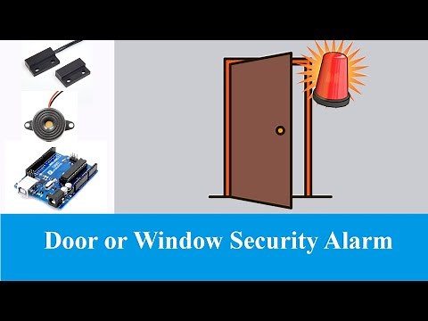 How to make a door security alarm with Arduino Reed switch and buzzer