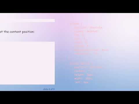 How to Easily Change the Position of Content in a CSS Slider