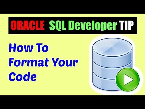Oracle SQL Developer Tips : How to format code