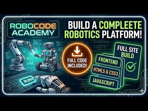 Build a Complete Robotics Learning Platform | Robocode Academy Full Site Walkthrough & Code