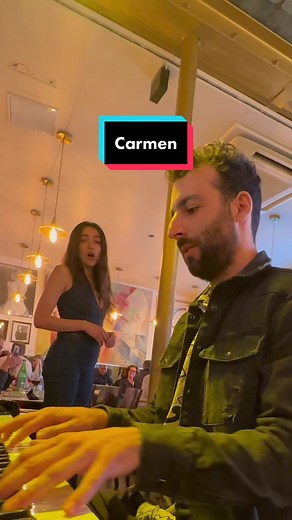 Surprise Opera Performance at Lunch in a Restaurant