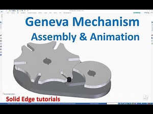 Solid Edge Assembly & Motion Animation #1 | Geneva Mechanism