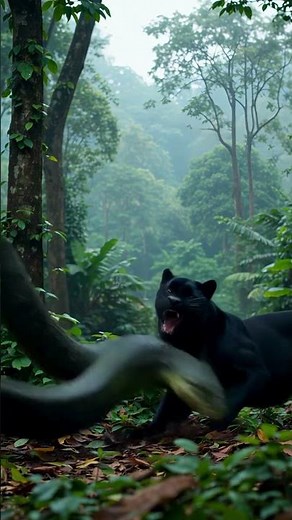 Panther vs Giant Python | Intense Jungle Battle Caught on Camera