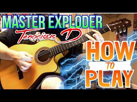 HOW TO PLAY - Master Exploder By Tenacious D - On Acoustic Guitar