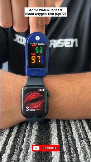 Apple Watch Series 9 SpO2 (Blood Oxygen) Accuracy Test #applewatch #wearabletech