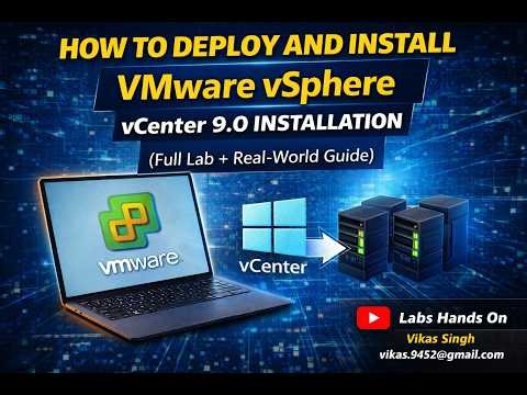 How to Install VMware vCenter Server 9.0 | Step-by-Step | Full Lab Setup + Real-World Guide