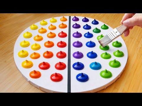 2 Hours Satisfying Abstract Landscape Painting Tutorials 🎨 Beginner Compilation