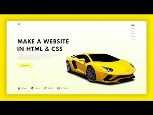 How To Make A Website With Car Animation Using HTML And CSS