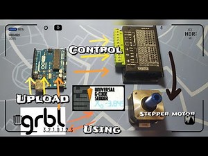 How to upload#grbl on #Arduino uno and use #UGS to control your CNC axis? step by step in only 6 min