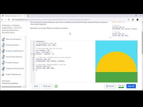 Challenge Exploding Sun Khan Academy