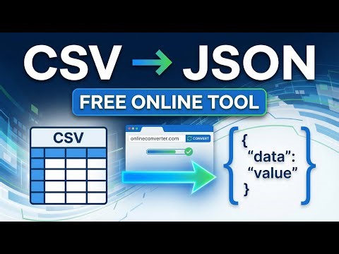 Free CSV to JSON Converter Online | Fast & Accurate Data Conversion