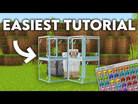 Easiest Automatic WOOL Farm Minecraft 1.20