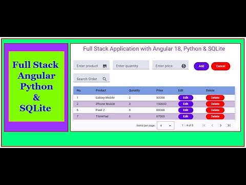 Building a Full Stack Web App with Angular 18, Python & SQLite : Complete Tutorial
