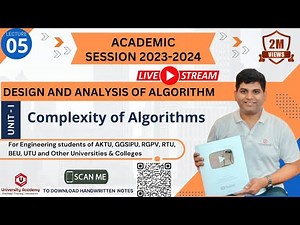 DAA5: Complexity of Algorithm | Time Complexity| Rules for calculating time complexity with example