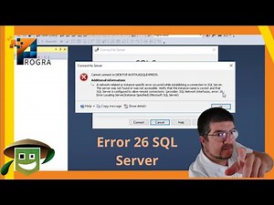 How to Fix SQL Server Error 26. Can't Connect to the Database.
