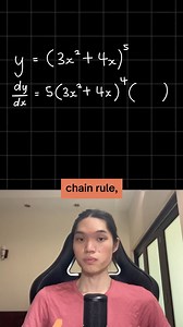 How to differentiate using chain rule #igcse #math #mathtips #calculus | Teacher Isaac