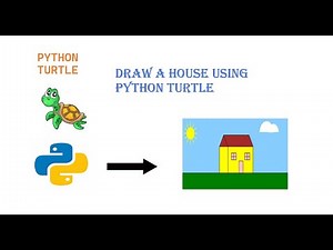 Draw a house using python turtle