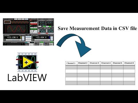 How to Save Experiment Data in CSV file using LabVIEW