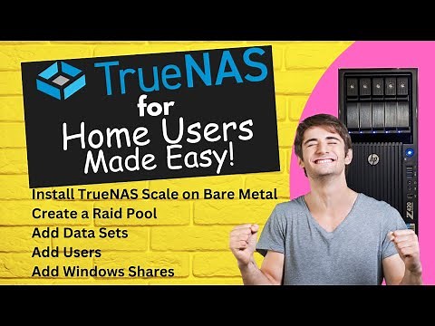 TrueNAS for Home Users - Made Easy! Install, Create Pools, Data Sets, Users, Permissions and Shares.
