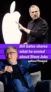 115K views · 1.6K reactions | "In terms of intuitive sense of good user interface and, you know, how you do design, [Steve Jobs] had that and I didn't. I envy how genius he was at that," says Bill Gates. "But he was not an engineer." Watch more: https://youtu.be/8J0IfqKIprw | Yahoo Finance | Facebook