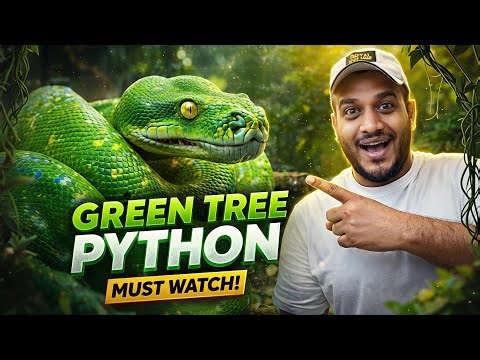Why Is the Green Tree Python So Beautiful & Deadly?|Green Tree Python Explained | Karnataka Aquarium