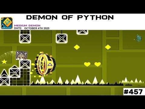 457 | demon of python by Tagging (Medium Demon) | Geometry Dash