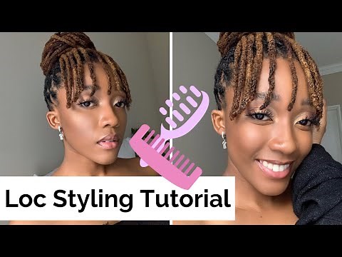 Quick and Easy Loc Style I Locs Styles for Women I Loc Tutorial I Miss Kobeli