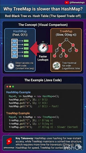 Why TreeMap Is Slower Than HashMap? 🤯 Java Explained