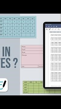 First flexible tables in Goodnotes app | Intro