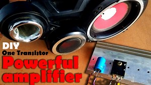 DIY One transistor Class A Audio Amplifier using 2SC5200