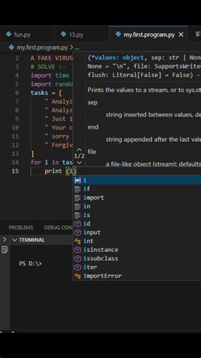 create a virus use python code #python #hellocoders