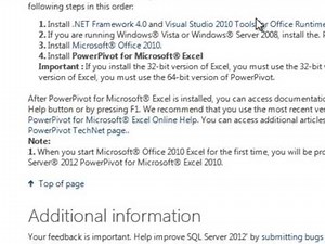 Installing PowerPivot for Excel 2010