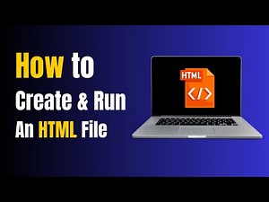 🔥 How to Create & Run an HTML File in Your Browser (Beginner's Guide!) 🚀