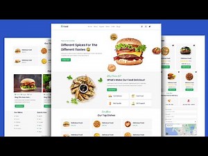 Complete Responsive Food and Restaurant Website Using HTML CSS JavaScript