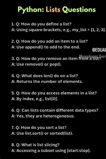 Top Python List Interview Questions & Answers (2025) | Python Coding Explained