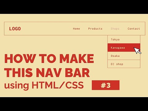 How To Make a Navigation Menu using HTML/CSS for Awesome Websites.