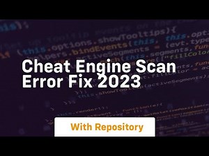 cheat engine scan error fix 2023