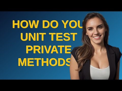 Softwareengineering: How do you unit test private methods?