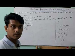 2. Derivation of Newtons Backward Interpolation Formula | Numerical Analysis