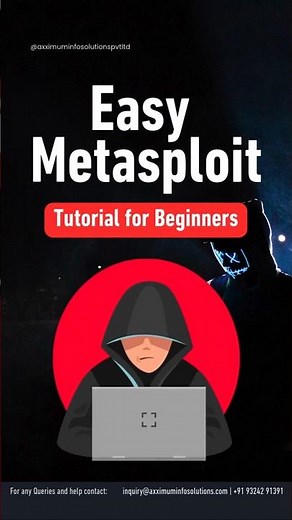 Easy Metasploit Tutorial for Beginners #metasploit #cybersecurity #axximuminfosolutions