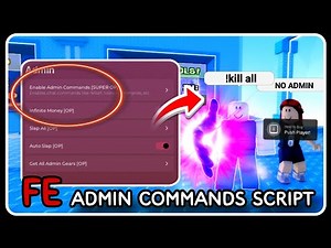 [ NEW ] Admin Commands Script - ROBLOX SCRIPTS - Kill All, Server Crash, and More!