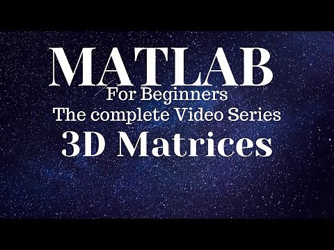3D Matrices using matlab