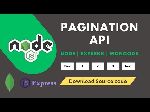 create pagination api | node js | express js | mongodb | API development