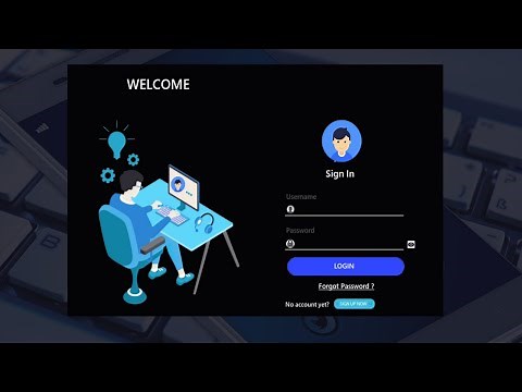 Login Page using Python Tkinter | Professional Modern GUI ( Part 1 )