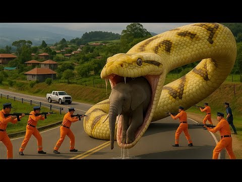 Heroic Rescue Saves Elephant from Giant Python Attack 🐍🐘 | Snake Rescue Channel