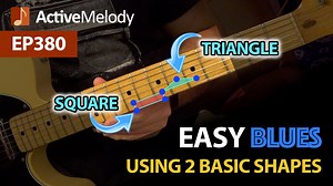 34K views · 866 reactions | In this week's guitar lesson, you'll learn how to easily play an entire blues solo by using 2 basic shapes (a triangle and a square). You'll be playing both minor and major pentatonic scales with this technique. | ActiveMelody Guitar Lessons | Facebook